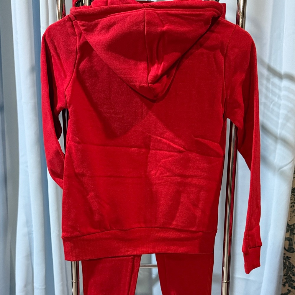 Red California Hoodie and Sweatpants Set - Picture 4 of 4